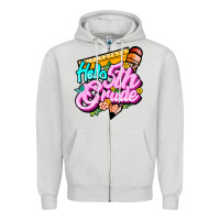 Dove Grey hello 5th grade Zipper Hoodie - JahusDesignShop