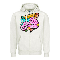 Oatmeal Heather hello 5th grade Zipper Hoodie - JahusDesignShop