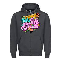 Smoke hello 5th grade Zipper Hoodie - JahusDesignShop
