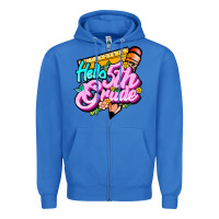 True Royal hello 5th grade Zipper Hoodie - JahusDesignShop