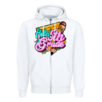 White hello 5th grade Zipper Hoodie - JahusDesignShop