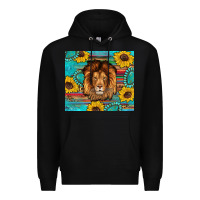 Black western lion tumbler Premium Hoodie - Artiststas