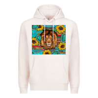 Pale Pink western lion tumbler Premium Hoodie - Artiststas