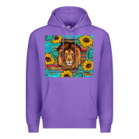 Purple western lion tumbler Premium Hoodie - Artiststas