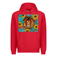 Red western lion tumbler Premium Hoodie - Artiststas