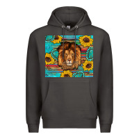 Smoke western lion tumbler Premium Hoodie - Artiststas