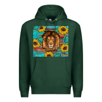 Sports Green western lion tumbler Premium Hoodie - Artiststas