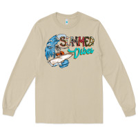 Mushroom Summer Vibes Long Sleeve Tee - CowhideDigitalArt