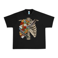 Black kinda emotionless kinda emotional skeleton chest Urban Heavy Tee - FaDigitalArtStudio