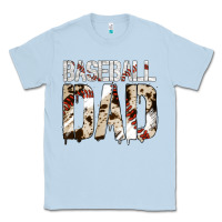 Dusty Blue no background baseball dad Classic Tee - Jasminsmagicworld