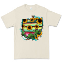 Bone Ohio Map Sunflower Cactus Serape Premium Tee - RanaPortraitStore