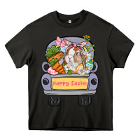 Asphalt Happy Easter bunny truck Easter Day Heavy Core Tee - CowGirlArtShop