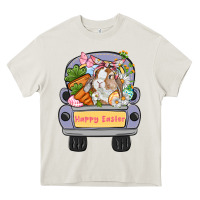 Cream Happy Easter bunny truck Easter Day Heavy Core Tee - CowGirlArtShop