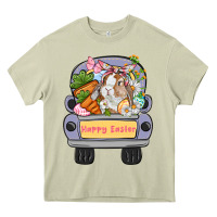 Mossy Happy Easter bunny truck Easter Day Heavy Core Tee - CowGirlArtShop