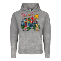 Cloud Rock summer gnomes  truck Vintage Hoodie - CowhideDigitalArt