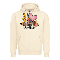 Sandshell peace love 3rd grade Zipper Hoodie - JahusDesignShop