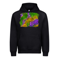 Black Leopard Gemstone Mardi Gras Urban Hoodie - RanaPortraitStore