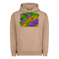Pigment Burro Leopard Gemstone Mardi Gras Urban Hoodie - RanaPortraitStore