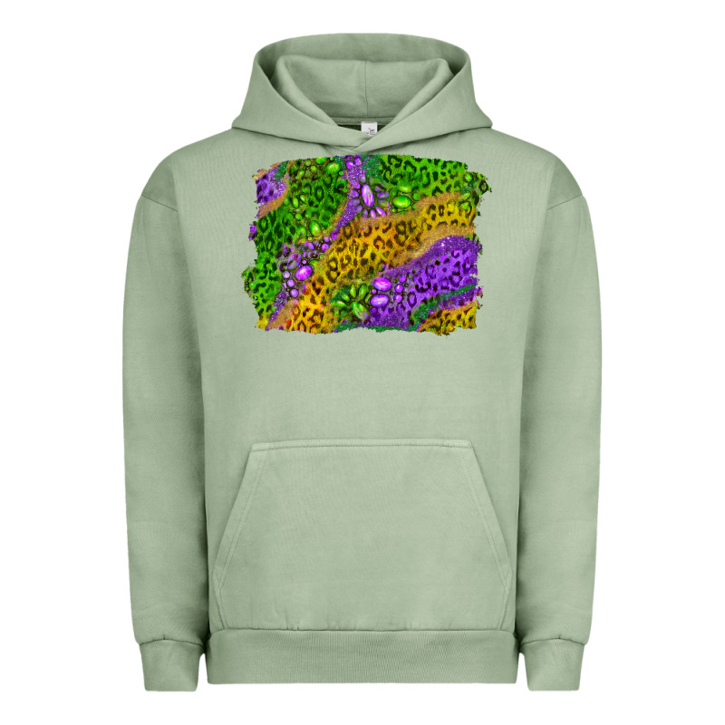 Leopard Gemstone Mardi Gras Urban Hoodie by RanaPortraitStore | Teevron