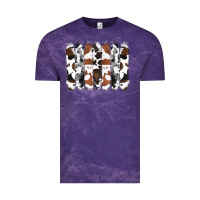 Cloud Purple cowhide brushstrokes Vintage Tee - RanaPortraitStore