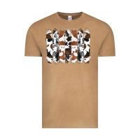 Vintage Camel cowhide brushstrokes Vintage Tee - RanaPortraitStore