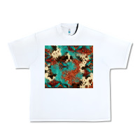 White Serape Turquoise Glitter Cowhide  Tooled Leather  Tumbler Urban Heavy Tee - FaDigitalArtStudio