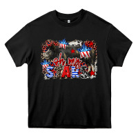 Black Oh my stars pig Heavy Core Tee - CowGirlArtShop