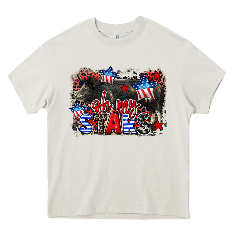 Oh My Stars Pig Heavy Core Tee by CowGirlArtShop | Teevron