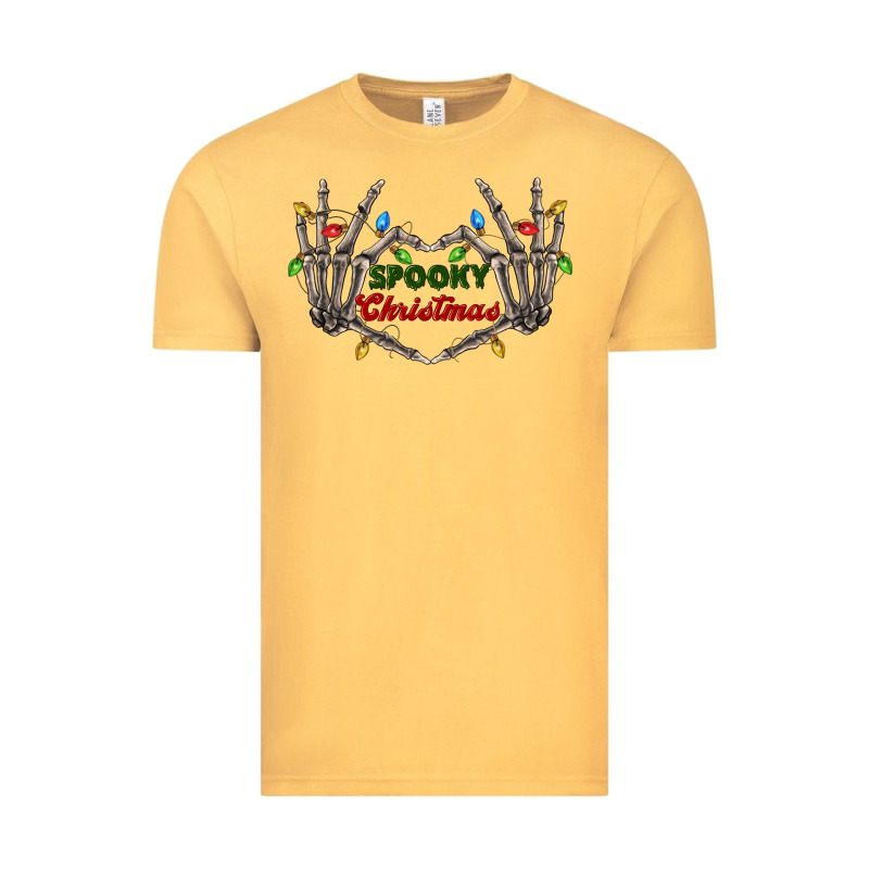 Spooky Christmas Skeleton Hands Vintage Tee by FaDigitalArtStudio | Teevron