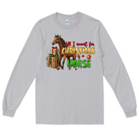 Moon Dust All I Want For Christmas Is A Horse Long Sleeve Tee - LillyAllenDesigns