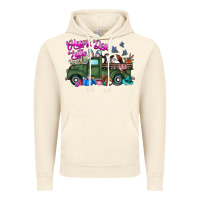 Vintage Artic happy easter day truck Vintage Hoodie - CowhideDigitalArt