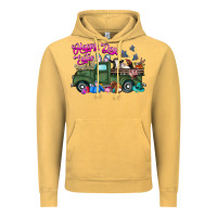 Vintage Mustard happy easter day truck Vintage Hoodie - CowhideDigitalArt