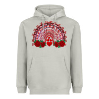 Moon Dust valentines day rainbow with roses Heavyweight Hoodie - RanaPortraitStore