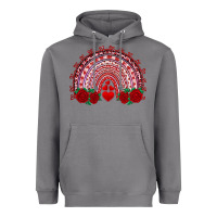 Storm valentines day rainbow with roses Heavyweight Hoodie - RanaPortraitStore