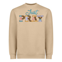 Mushroom Just Pray Heavyweight Sweatshirt - JahusDesignShop