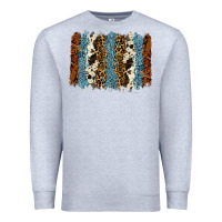 Heather Grey tool leather leopard cowhide backround Premium Sweatshirt - RanaPortraitStore