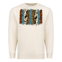 Sandshell tool leather leopard cowhide backround Premium Sweatshirt - RanaPortraitStore