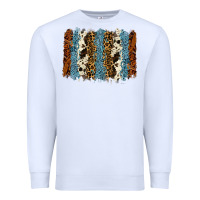 White tool leather leopard cowhide backround Premium Sweatshirt - RanaPortraitStore