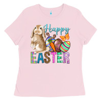 Bubblegum Pink Easter Day With Truck Ladies Tee - BundleAndBundleShop