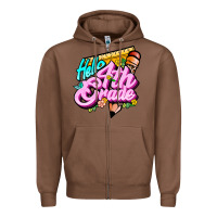 Chestnut hello 4th grade Zipper Hoodie - JahusDesignShop