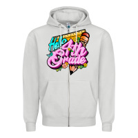 Dove Grey hello 4th grade Zipper Hoodie - JahusDesignShop