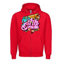 Red hello 4th grade Zipper Hoodie - JahusDesignShop