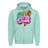 Seafoam hello 4th grade Zipper Hoodie - JahusDesignShop