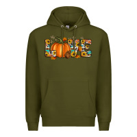 Army Green fall love Premium Hoodie - Artiststas