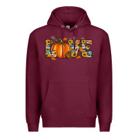 Burgundy fall love Premium Hoodie - Artiststas