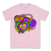 Bubblegum Pink mardi gras heart olivia Classic Tee - OliviaCreatesArt