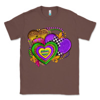 Chestnut mardi gras heart olivia Classic Tee - OliviaCreatesArt