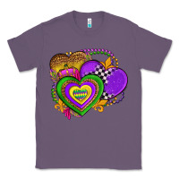 Lavender mardi gras heart olivia Classic Tee - OliviaCreatesArt