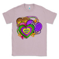 Lilac mardi gras heart olivia Classic Tee - OliviaCreatesArt