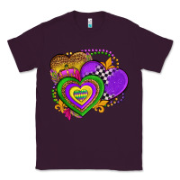 Plum mardi gras heart olivia Classic Tee - OliviaCreatesArt